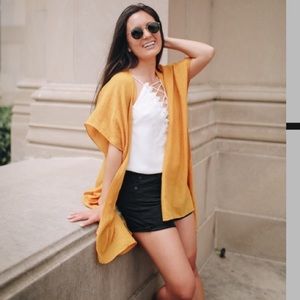 Yellow kimono dry goods